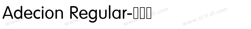 Adecion Regular字体转换 Adecion Regular字体转换